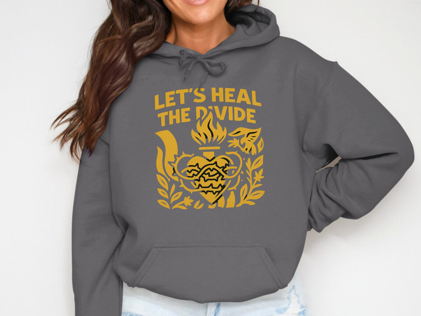 Let's Heal The Divide Hoodie Graphic Sweatshirt product type