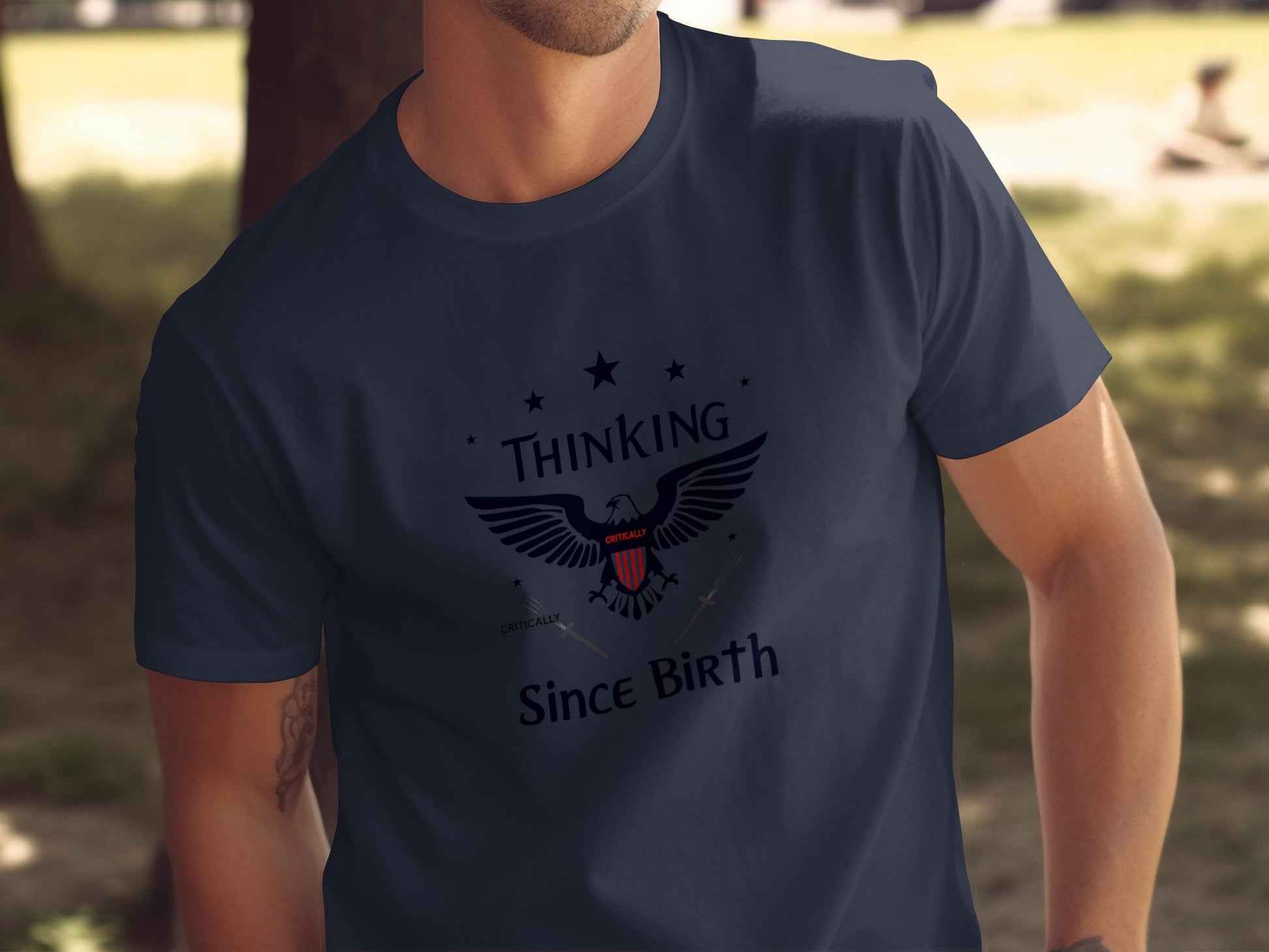 Thinking Since Birth Cool Graphic T-Shirt product type