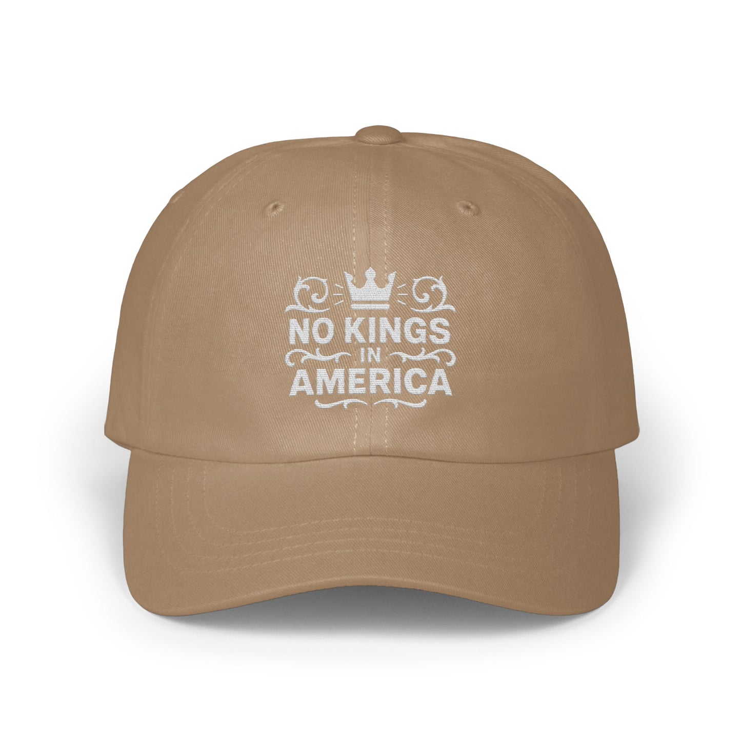 No Kings in America Beige Baseball Cap product