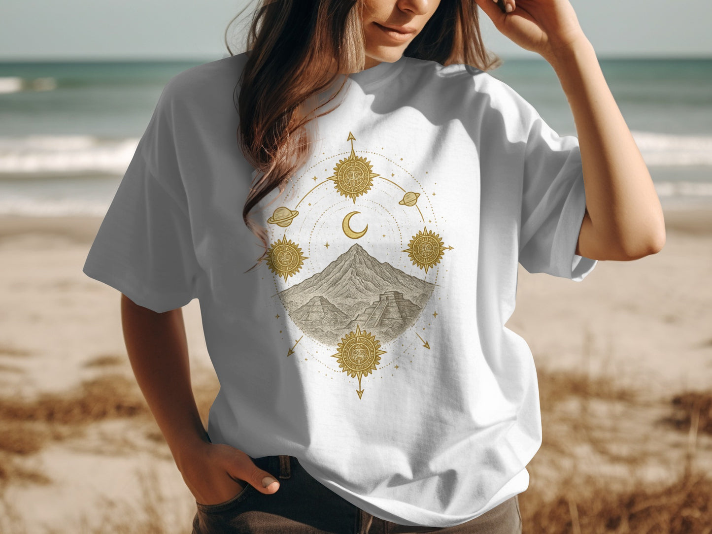 Celestial Mountain Graphic Print T-shirt product