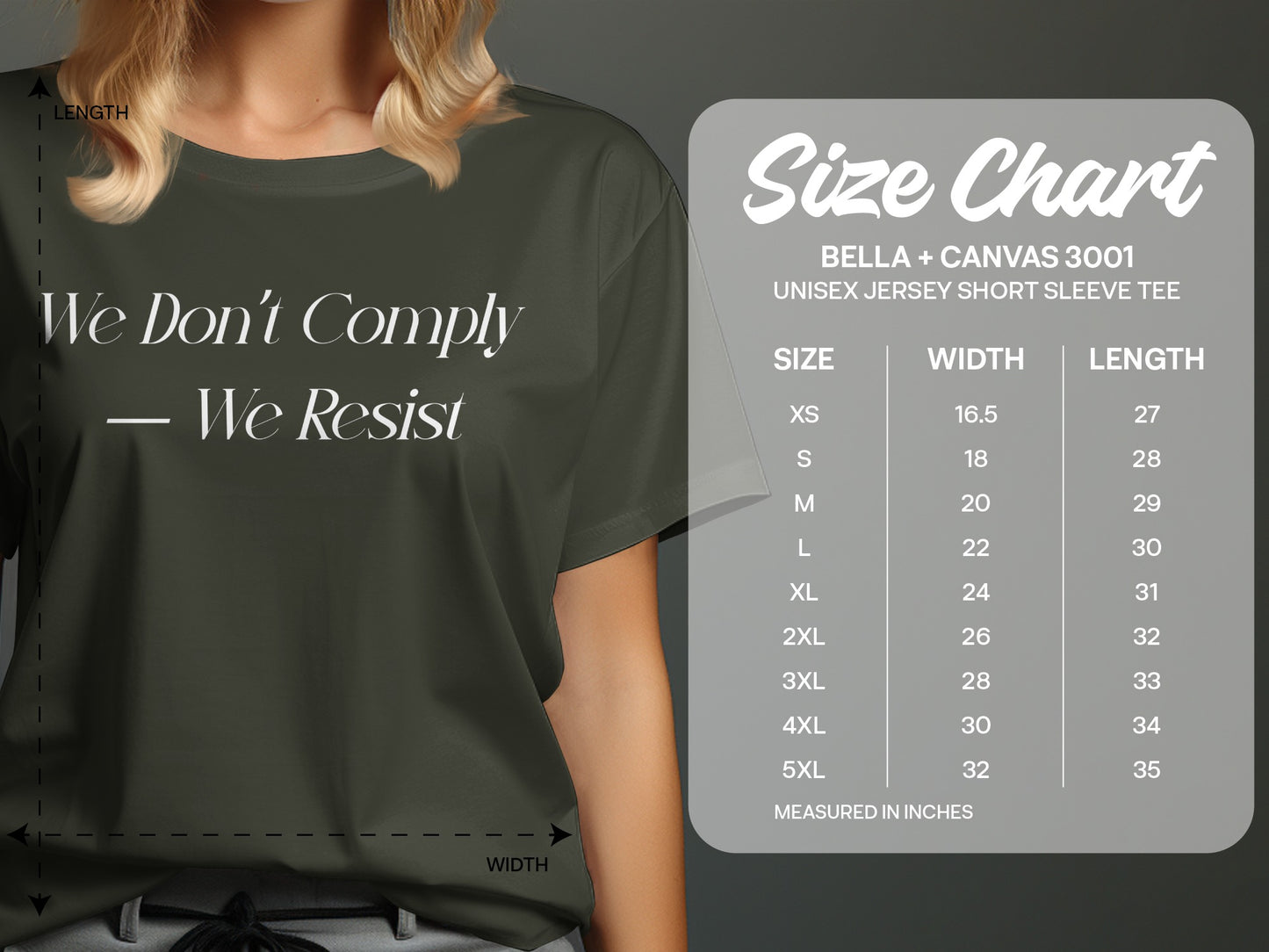 We Don't Comply We Resist Graphic Tee product