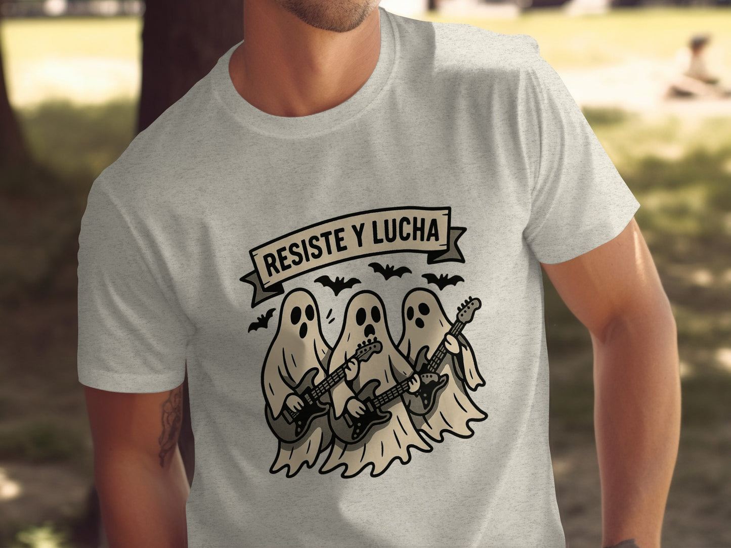 Resiste Y Lucha Ghosts With Guitars Halloween product type