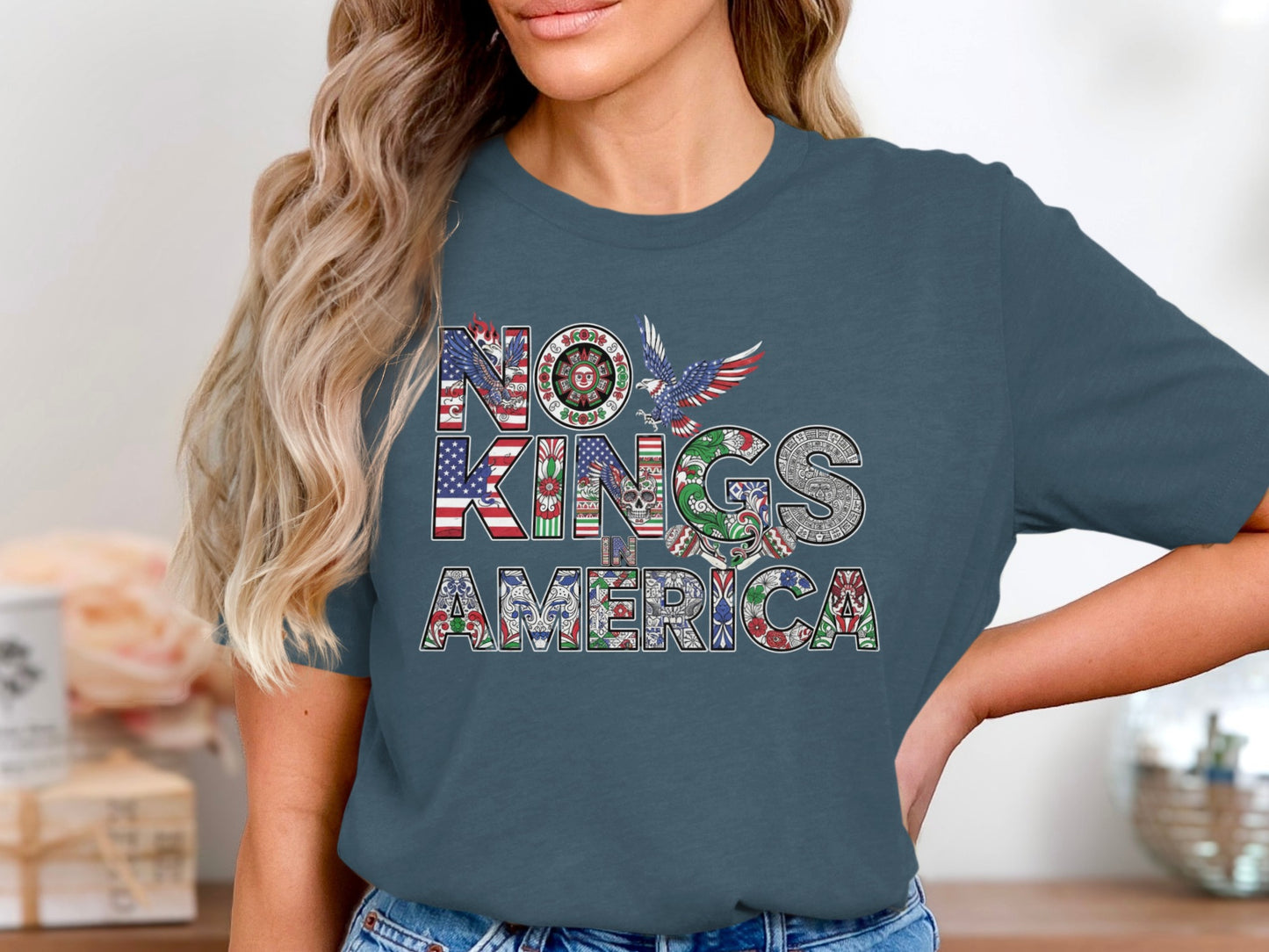 No Kings America Graphic T-shirt for Patriotic Spirit product