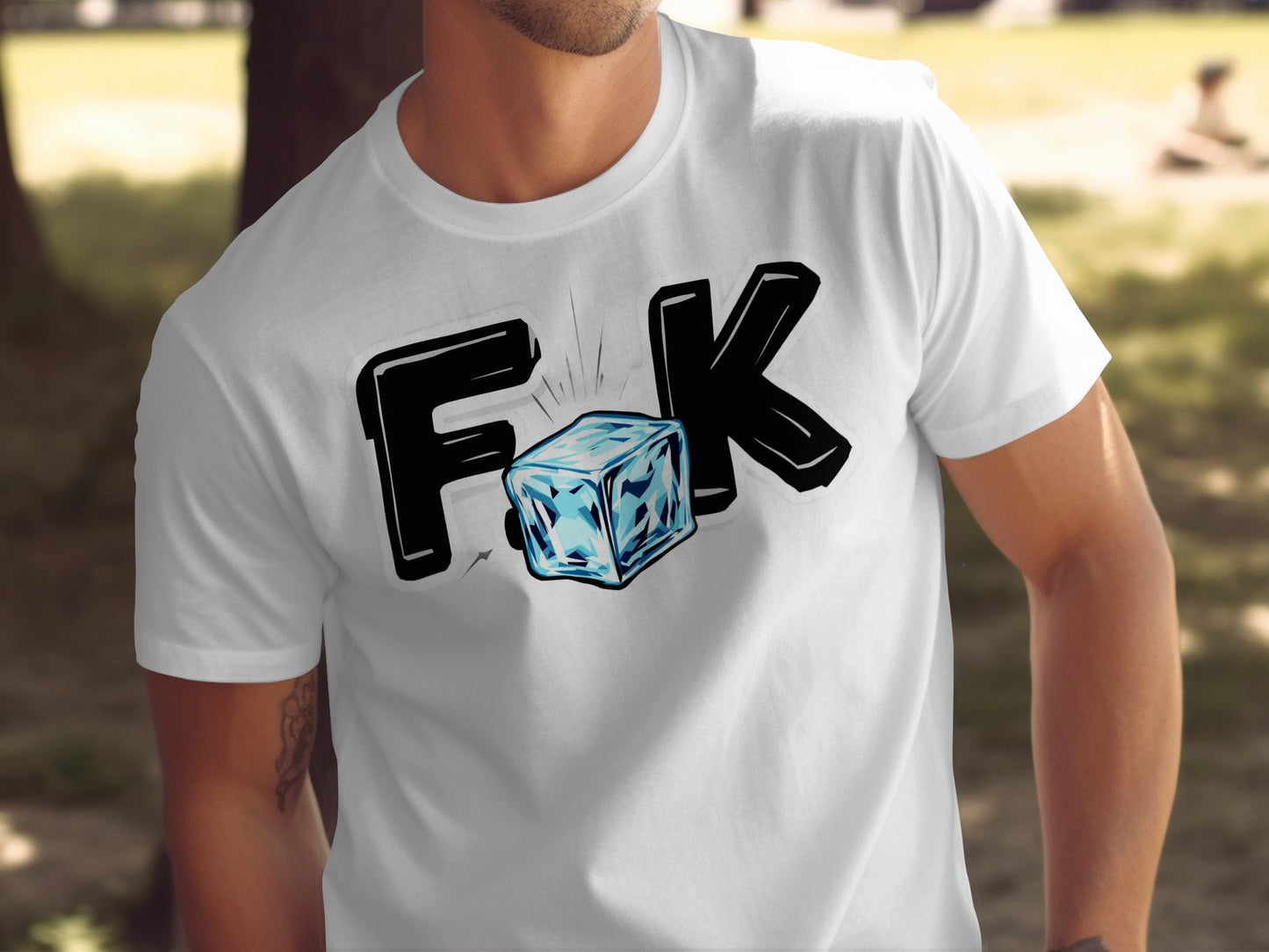 Cool Ice Graphic F K Printed Short Sleeve T-shirt product