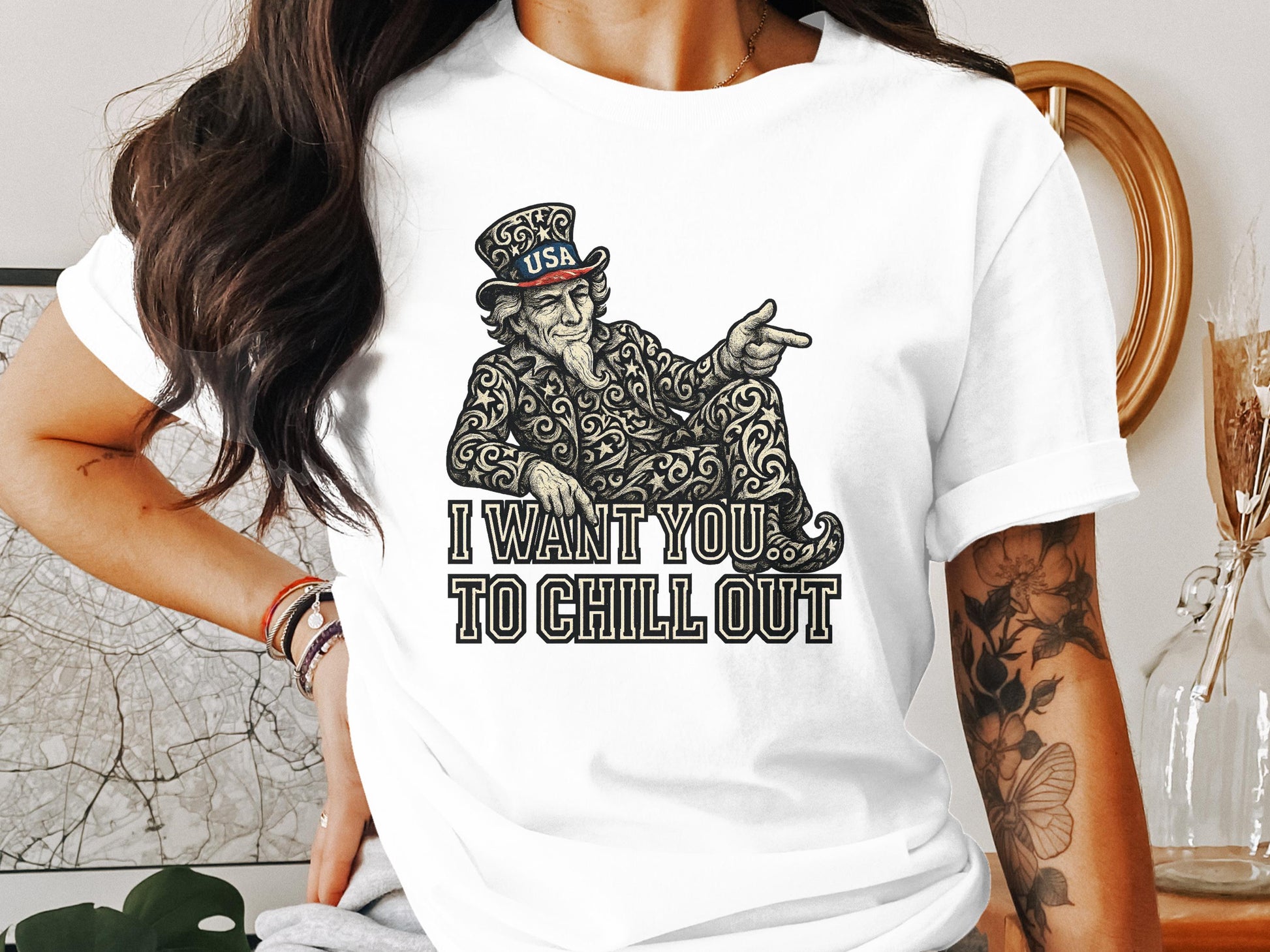 Uncle Sam I Want You To Chill Out T-shirt product type