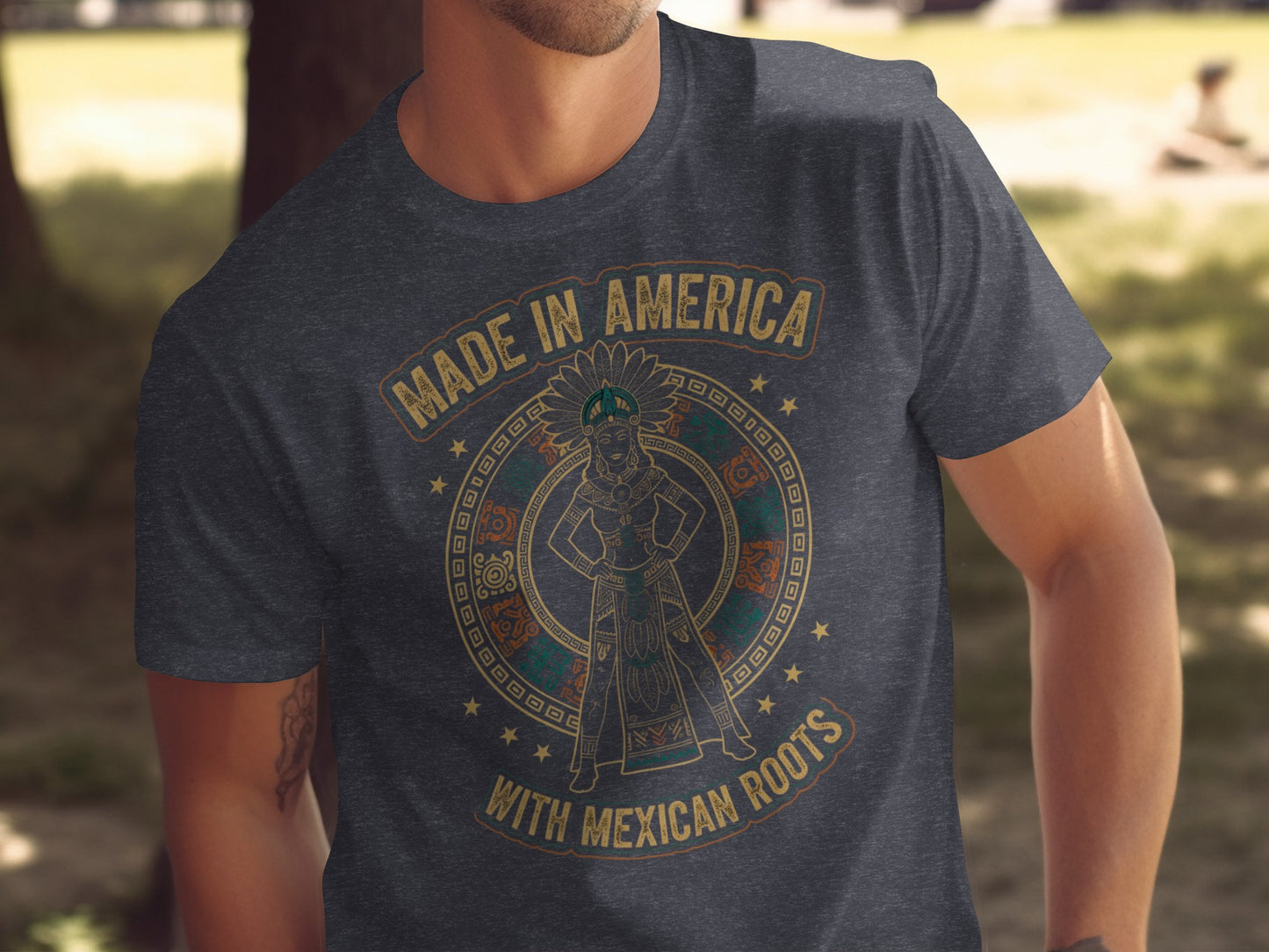 Made in America With Mexican Roots Graphic T-shirt product type