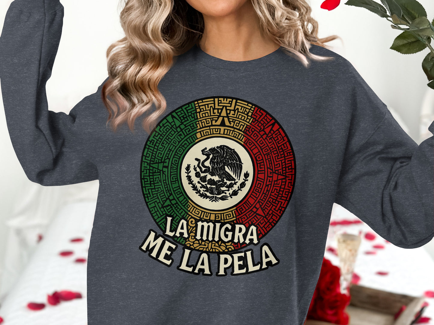 La Migra Me La Pela Graphic Sweatshirt product