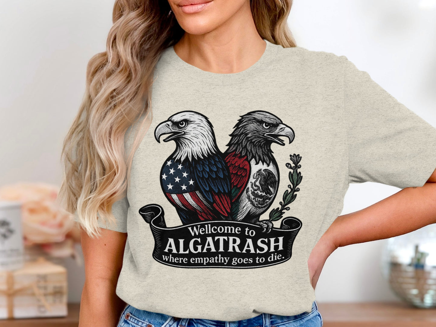 Welcome to Algatrash Eagle Graphic T-Shirt product type