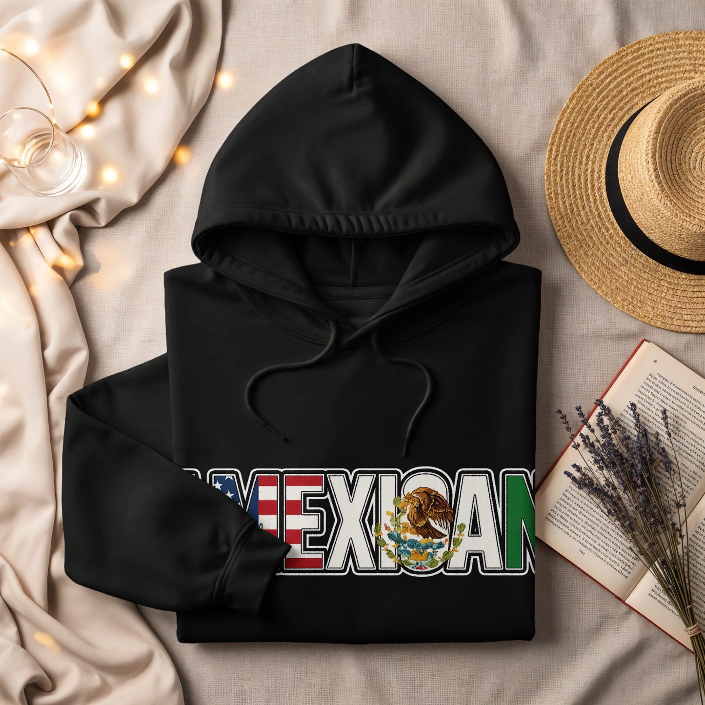 Proud Mexican Flag Design Unisex Hoodie product