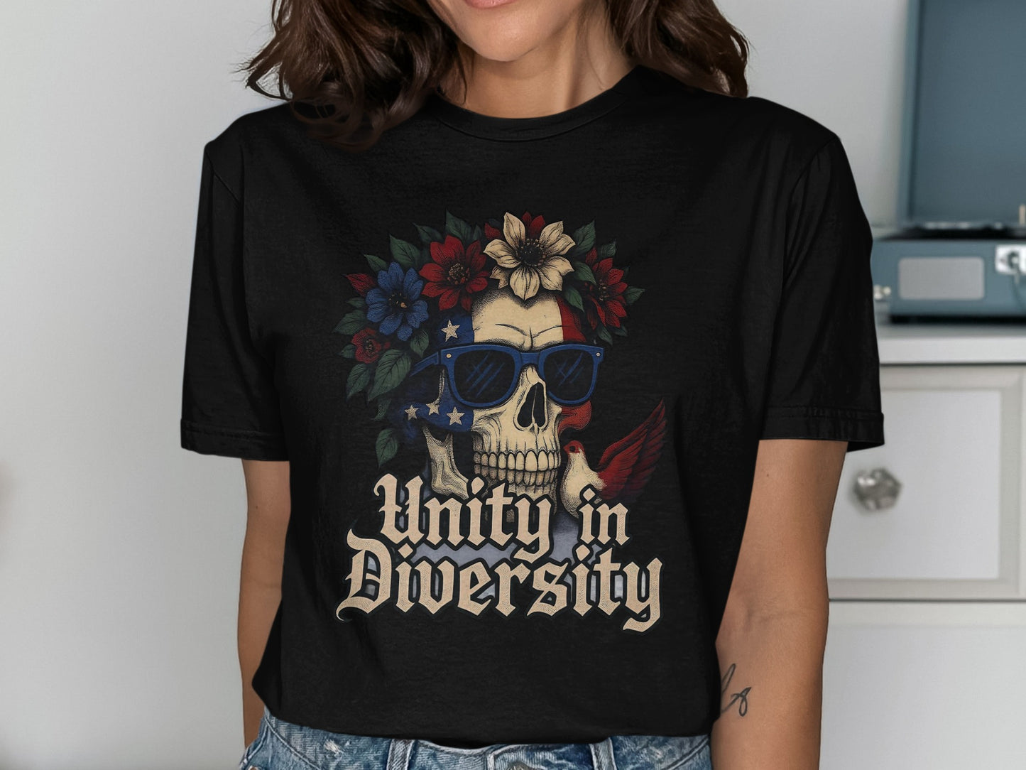 Unity in Diversity Skull Graphic T-Shirt product