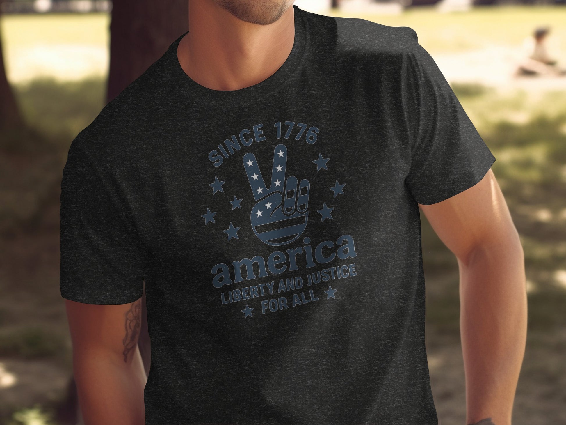 Since 1776 America Liberty and Justice T shirt product