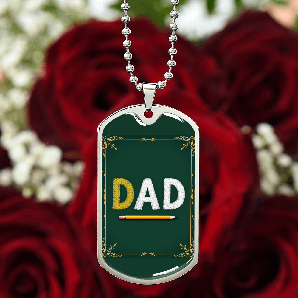 Father gift retirement personalized custom necklace fine jewelry
