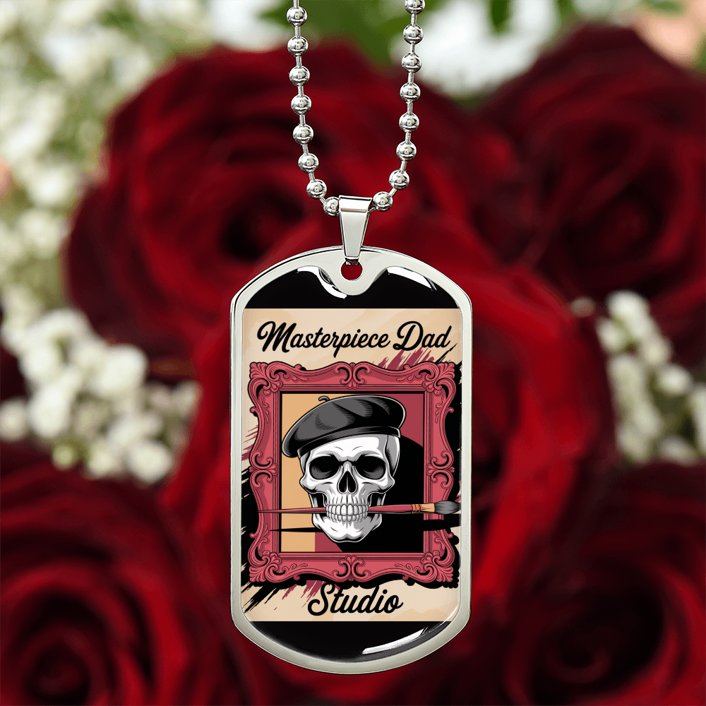 Dad gift retirement tag necklace personalized