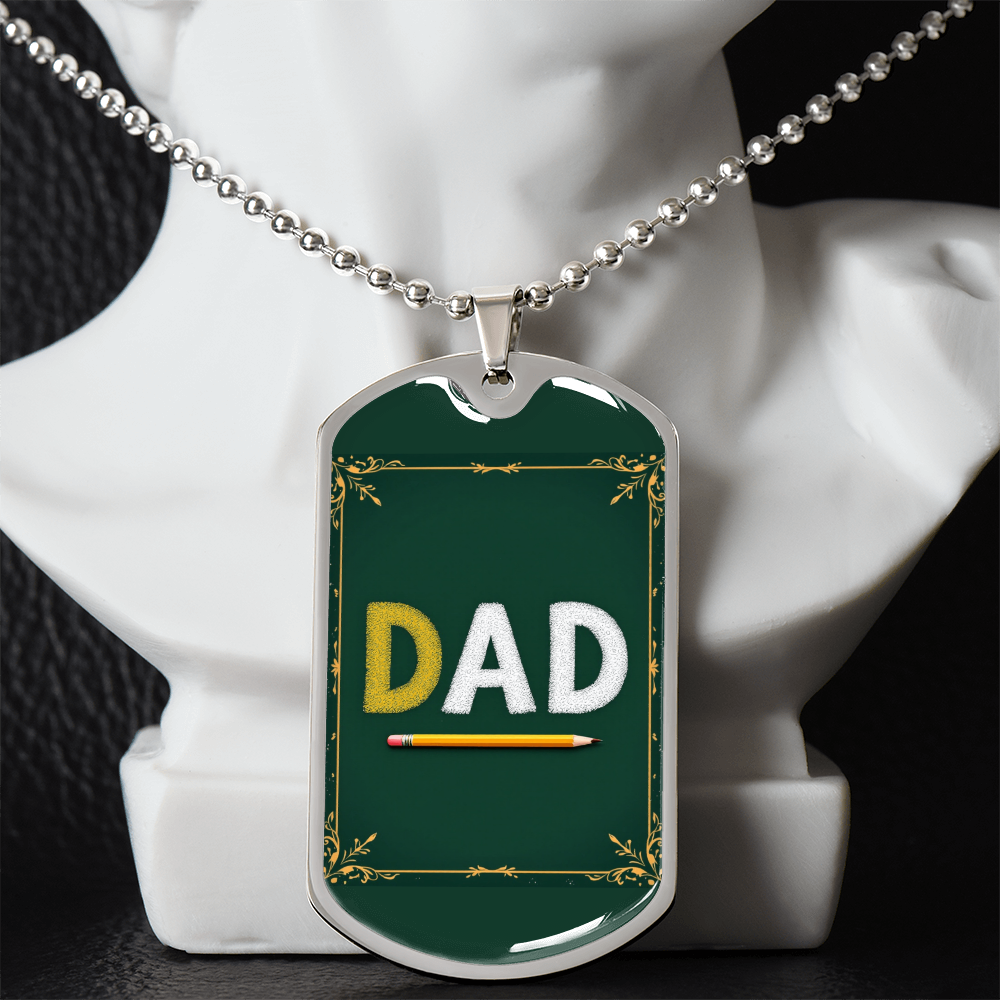 Father gift retirement personalized custom necklace fine jewelry