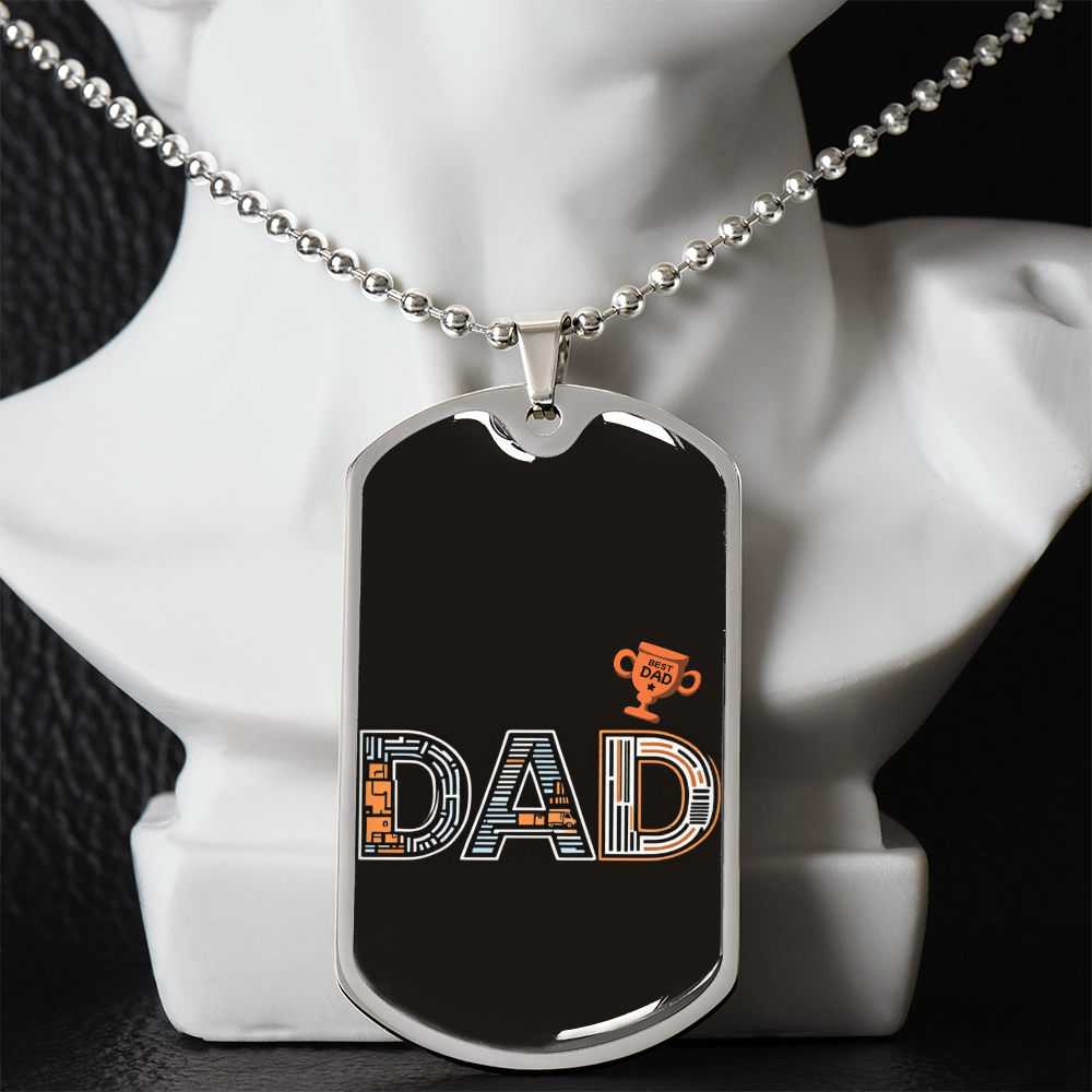 Father gift retirement personalized custom necklace fine jewelry