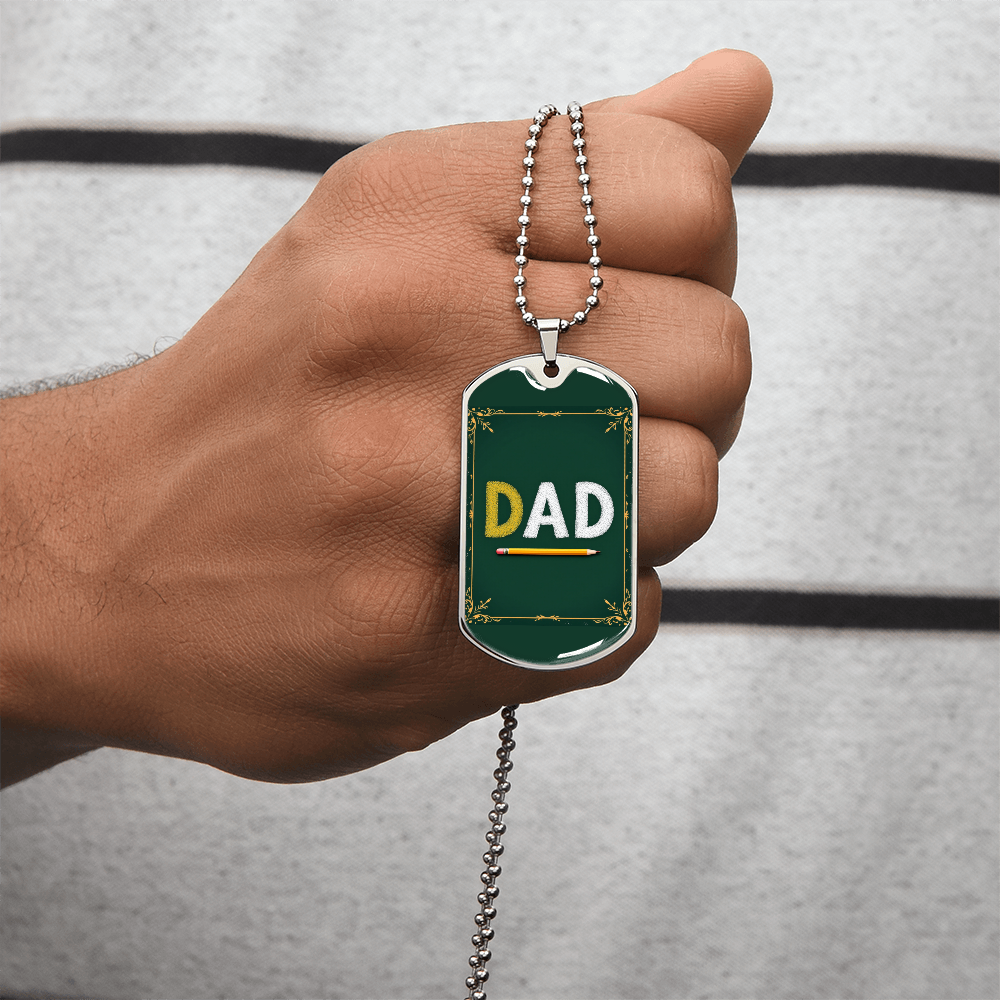 Father gift retirement personalized custom necklace fine jewelry
