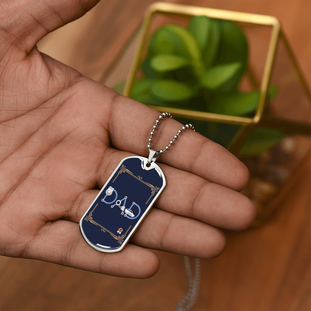 Father gift retirement personalized custom tag