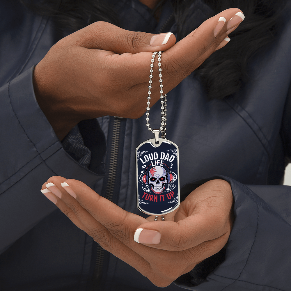 Father gift retirement custom tag necklace fine jewelry