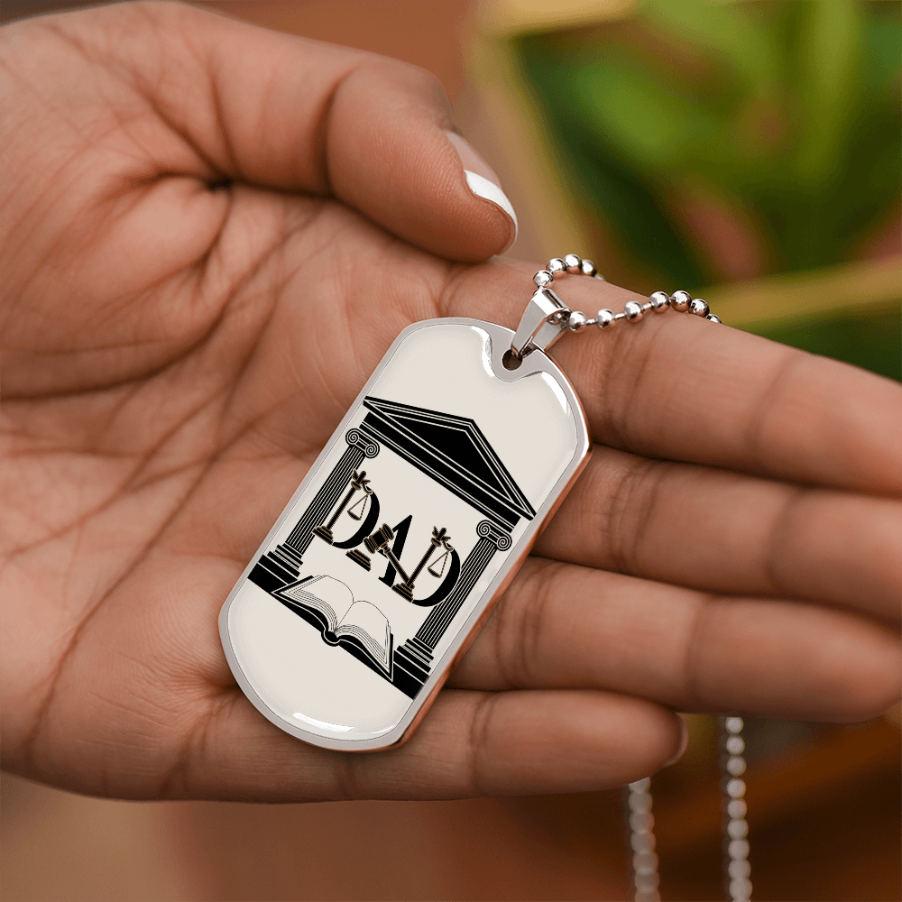 Father gift retirement personalized custom necklace fine jewelry