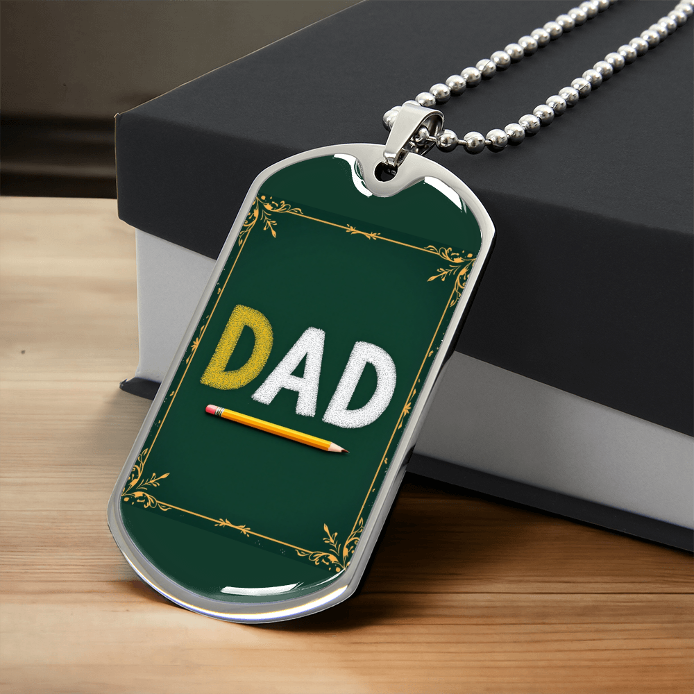 Father gift retirement personalized custom necklace fine jewelry