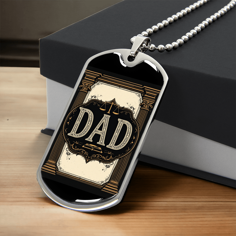 Father's Day Gift Custom Name Necklace| retirement personalized tag custom fine jewelry