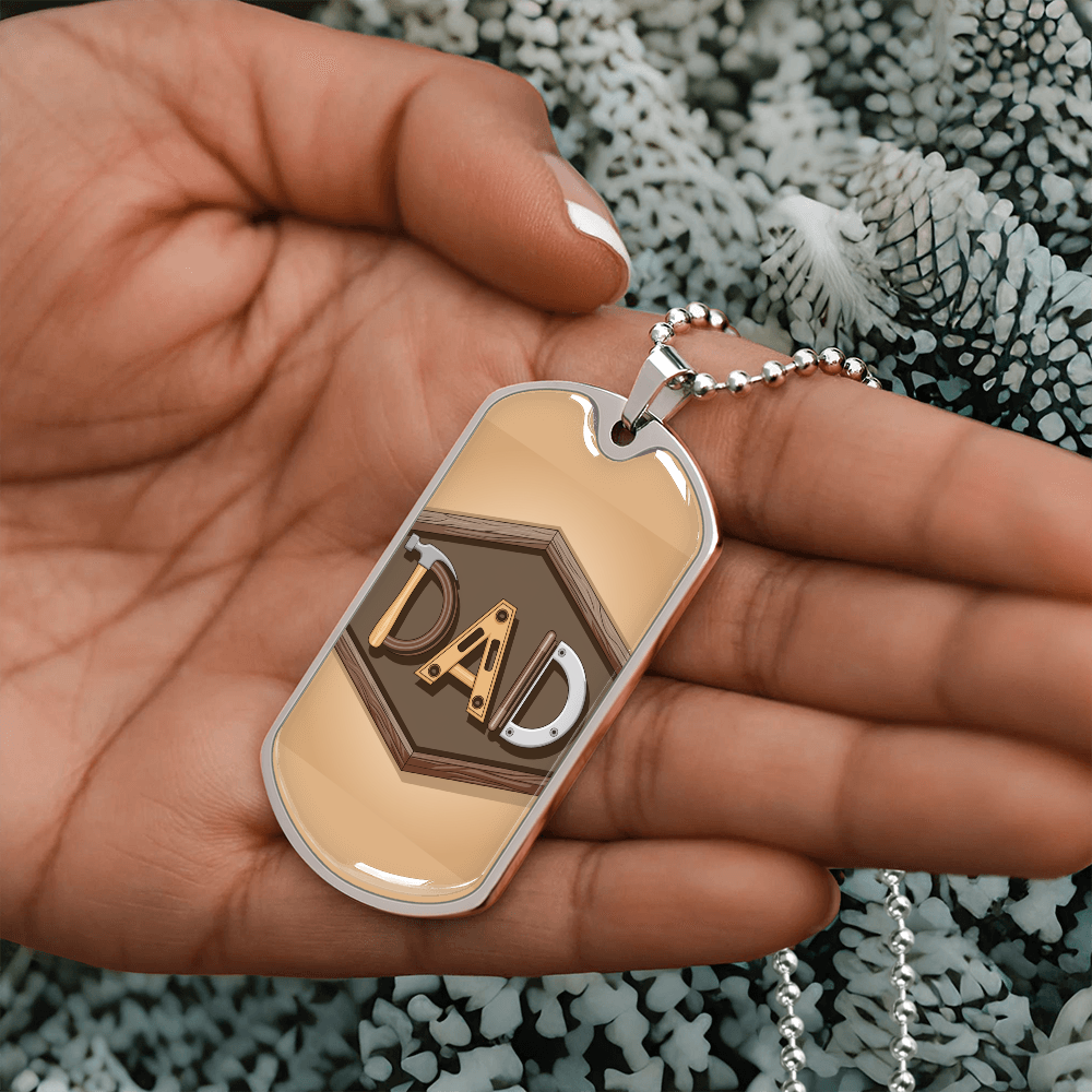 Father gift retirement personalized custom necklace fine jewelry