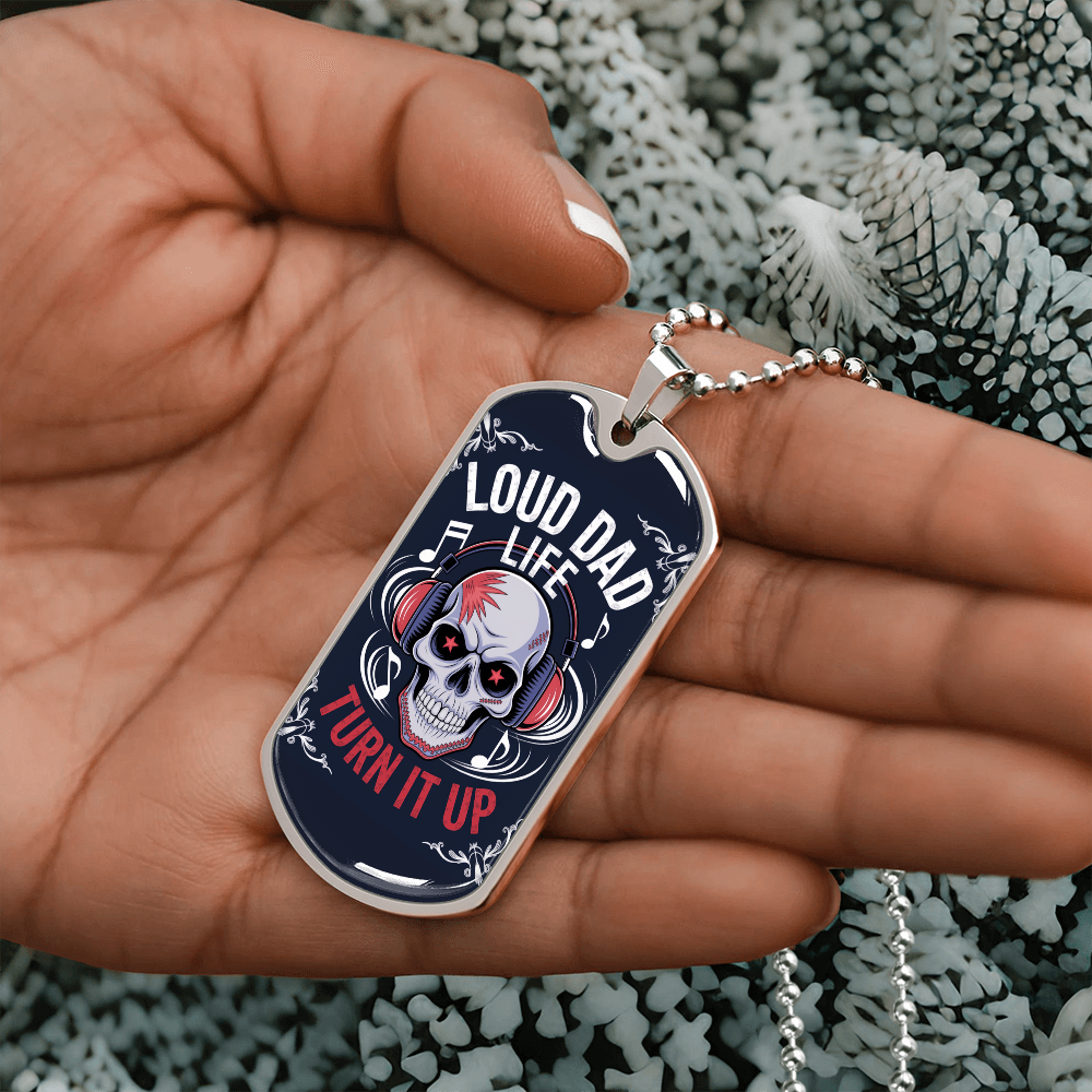 Father gift retirement custom tag necklace fine jewelry