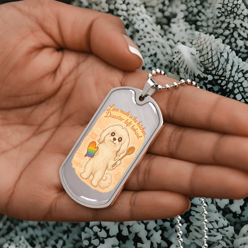 Pride Necklace Custom Name| Dog Tag Chain | Custom Dog Tag