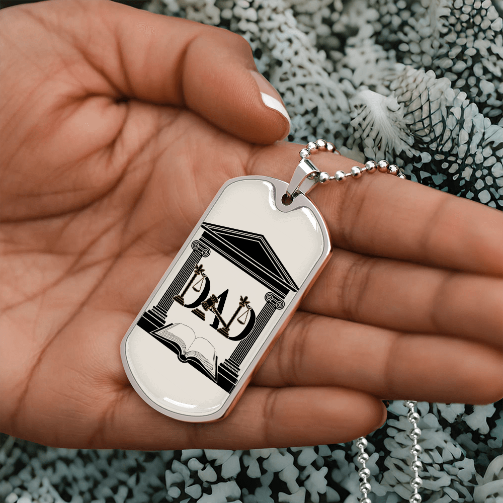 Father gift retirement personalized custom necklace fine jewelry