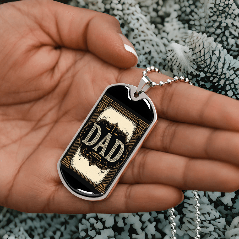 Father's Day Gift Custom Name Necklace| retirement personalized tag custom fine jewelry