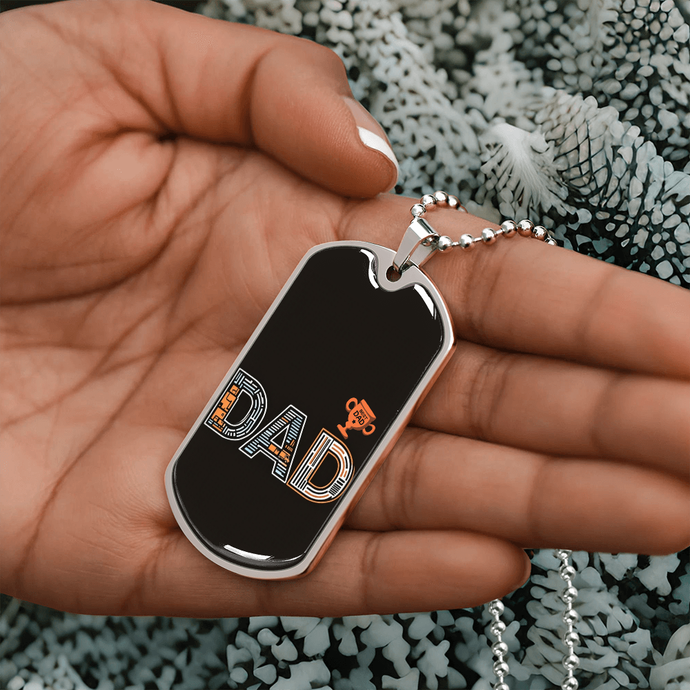 Father gift retirement personalized custom necklace fine jewelry