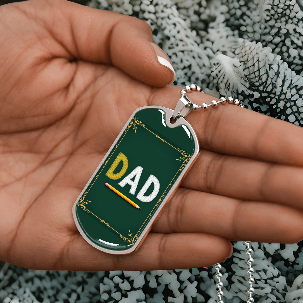 Father gift retirement personalized custom necklace fine jewelry