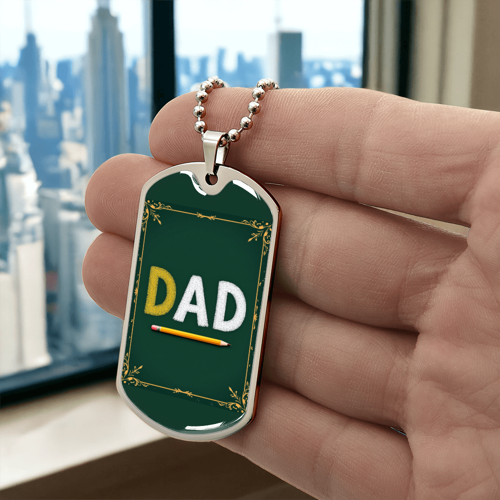Father gift retirement personalized custom necklace fine jewelry