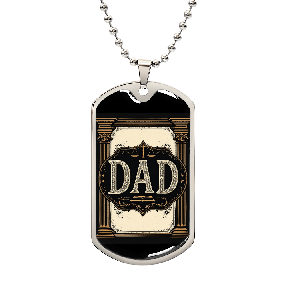 Father's Day Gift Custom Name Necklace| retirement personalized tag custom fine jewelry