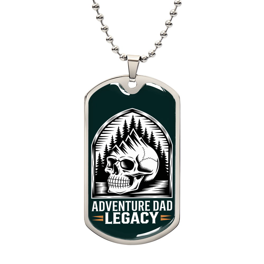 Father gift retirement personalized custom necklace tag