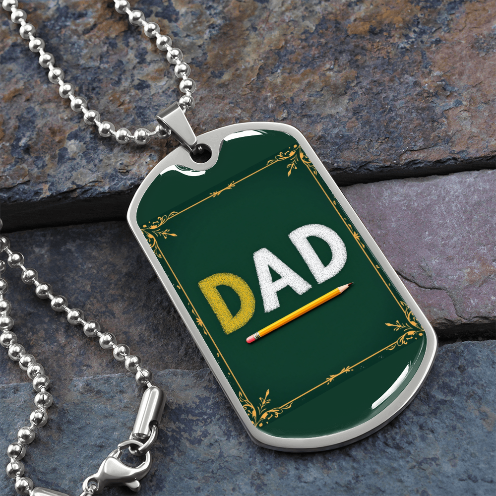 Father gift retirement personalized custom necklace fine jewelry