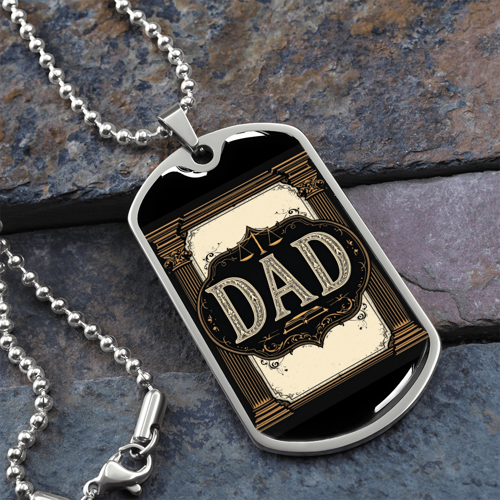 Father's Day Gift Custom Name Necklace| retirement personalized tag custom fine jewelry