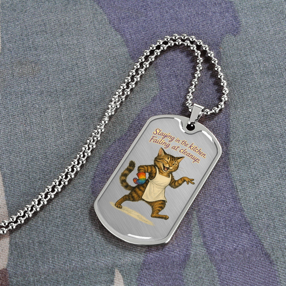 Pride Necklace Custom Name| Dog Tag Chain | Custom Dog Tag