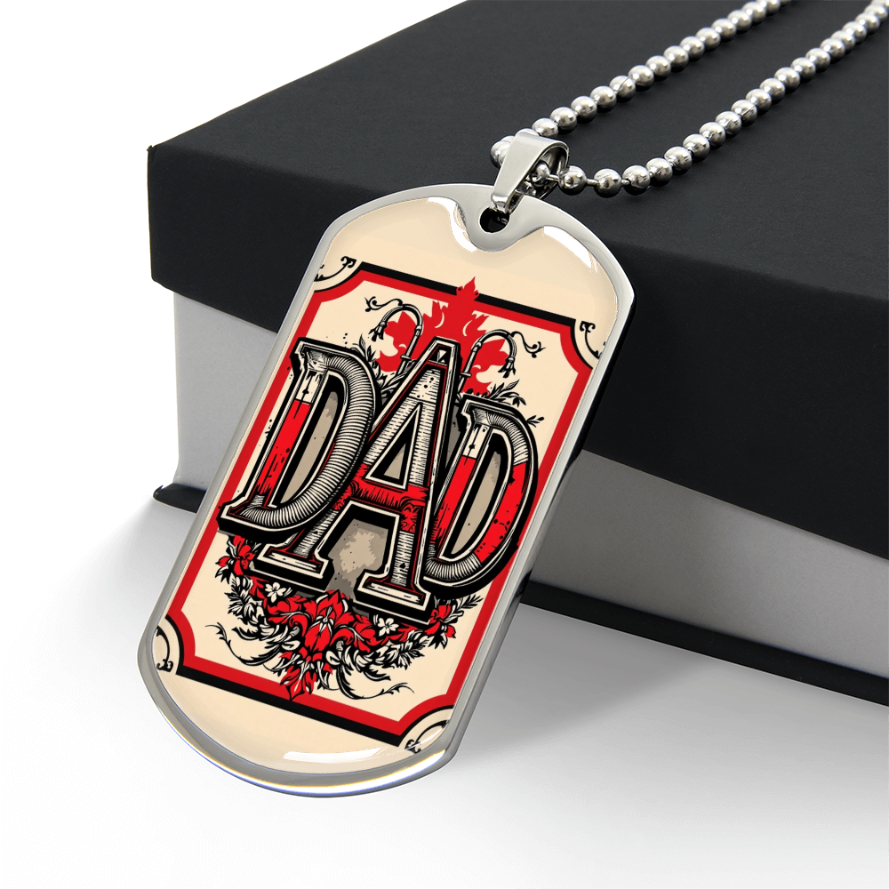 Father tag retirement gift personalized custom necklace fine jewelry