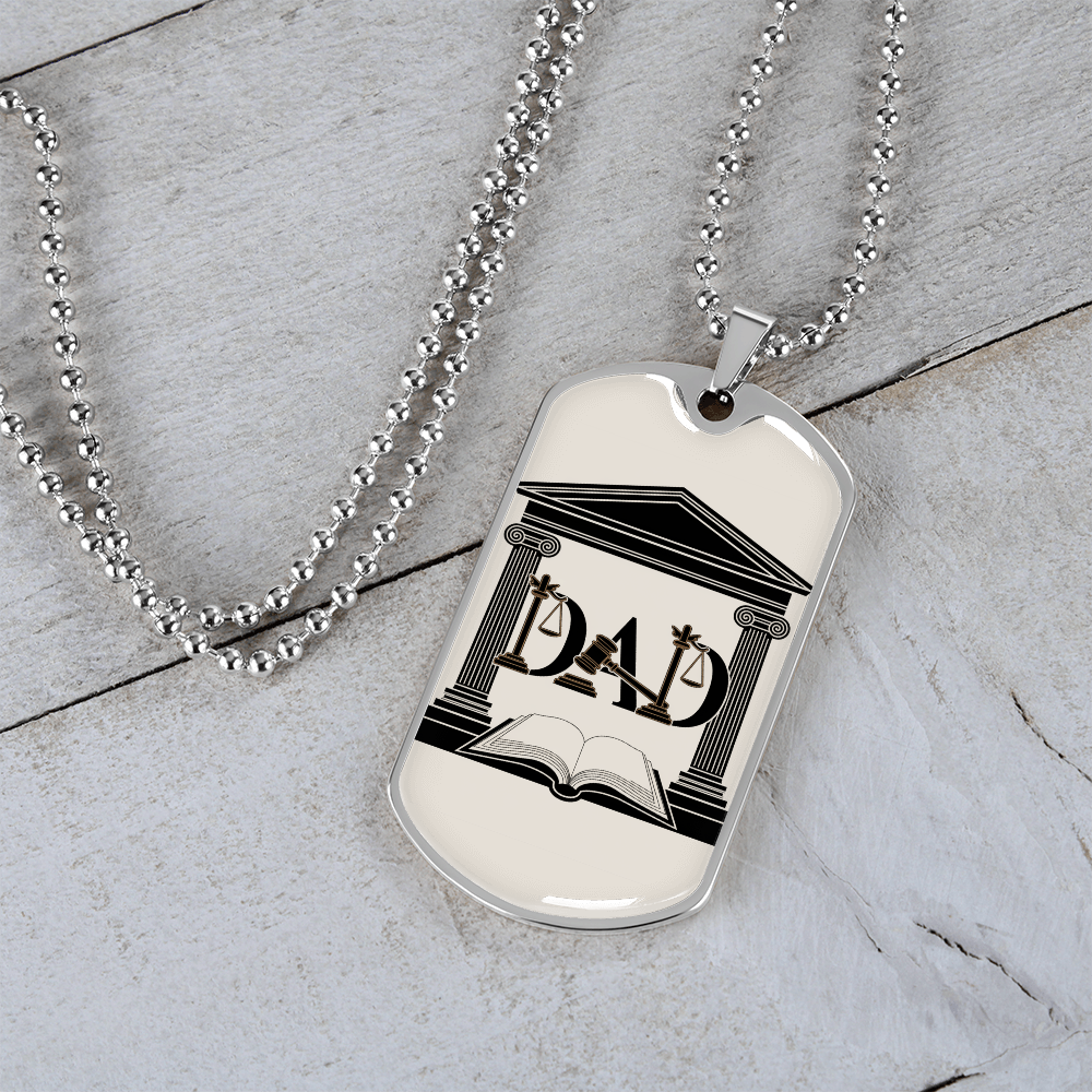Father gift retirement personalized custom necklace fine jewelry