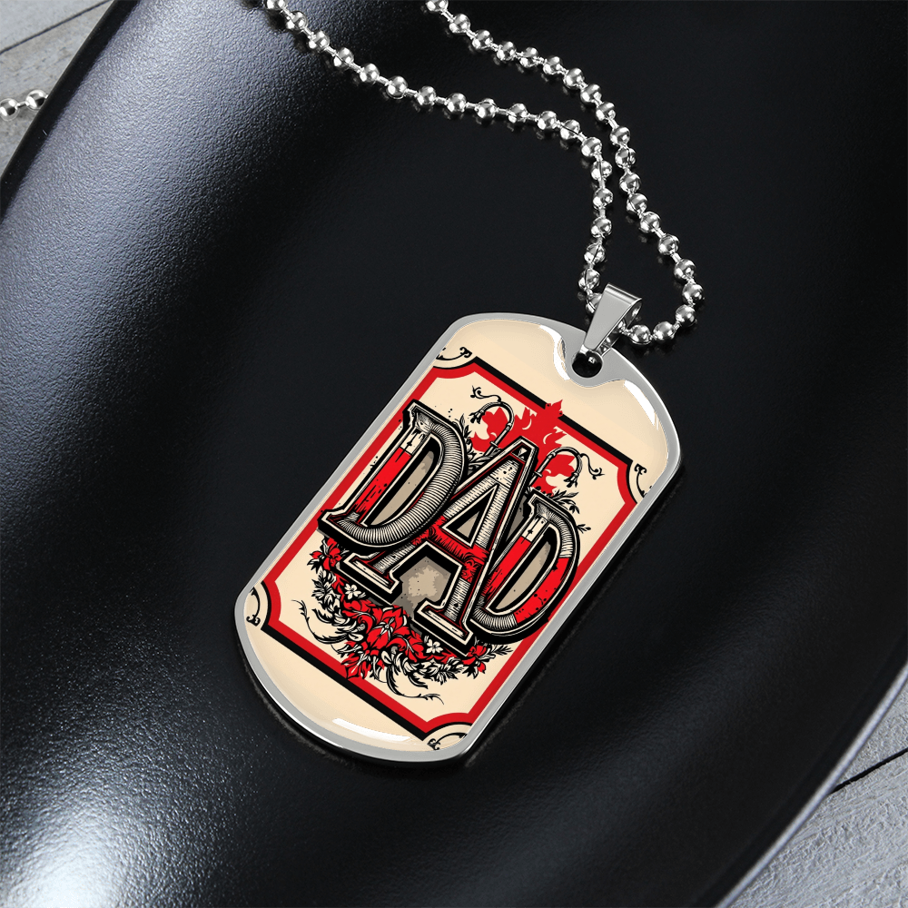 Father tag retirement gift personalized custom necklace fine jewelry