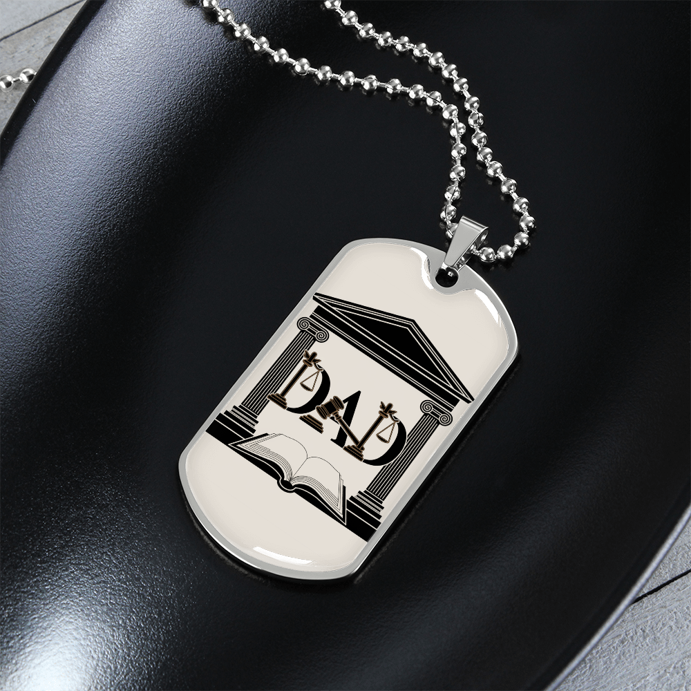 Father gift retirement personalized custom necklace fine jewelry