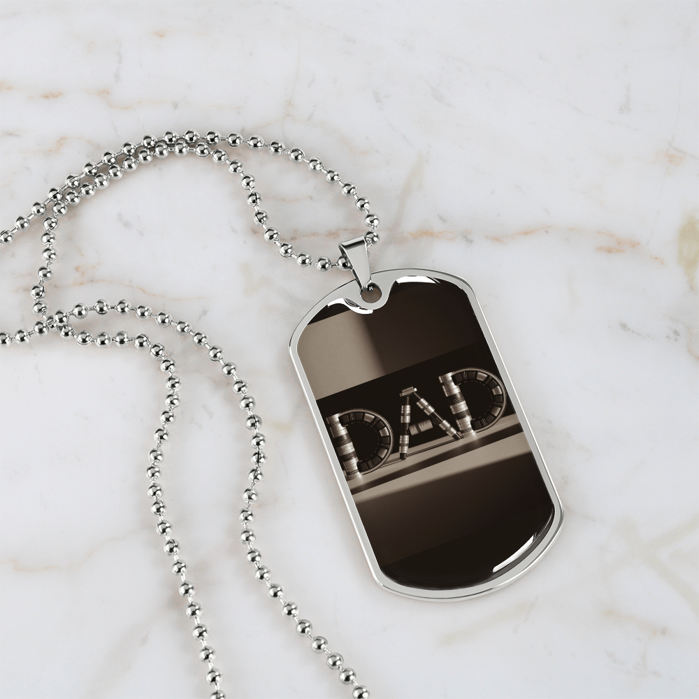 Father gift retirement personalized custom necklace fine jewelry