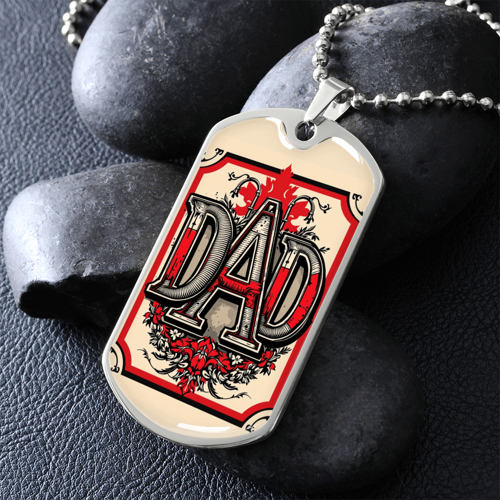 Father tag retirement gift personalized custom necklace fine jewelry