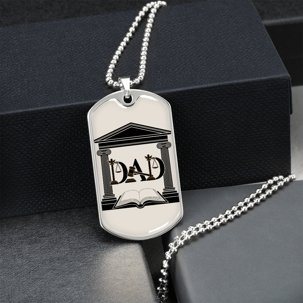 Father gift retirement personalized custom necklace fine jewelry
