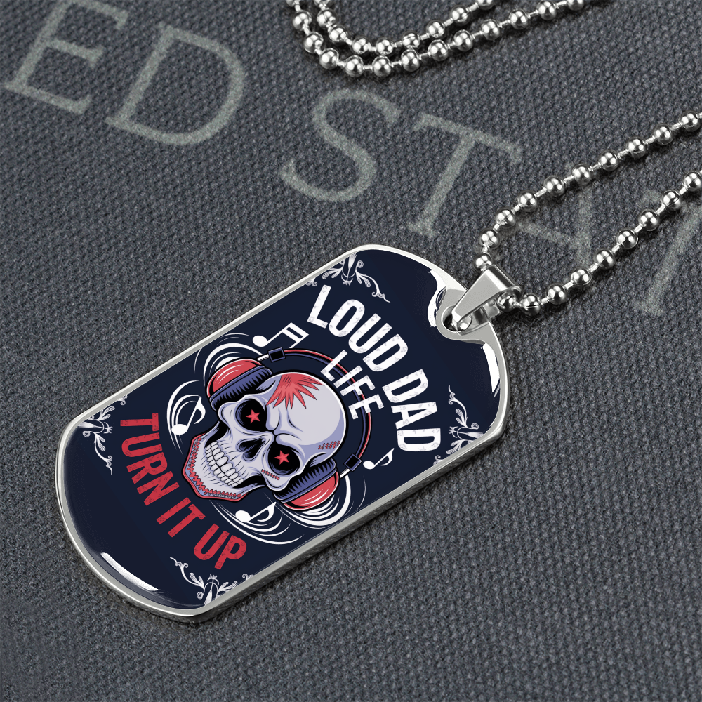 Father gift retirement custom tag necklace fine jewelry