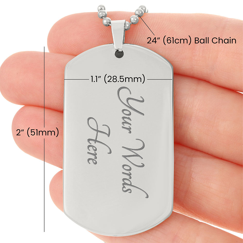 Father gift retirement personalized custom necklace fine jewelry