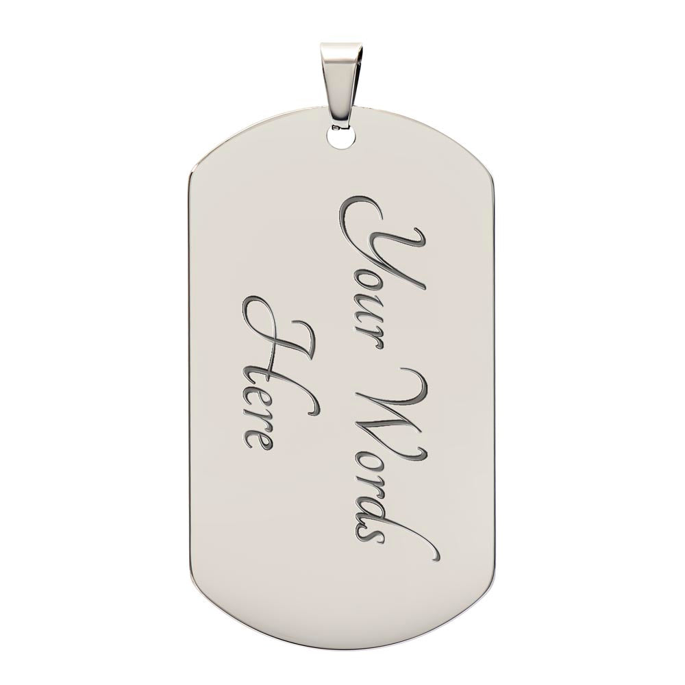 Father gift retirement personalized custom necklace fine jewelry