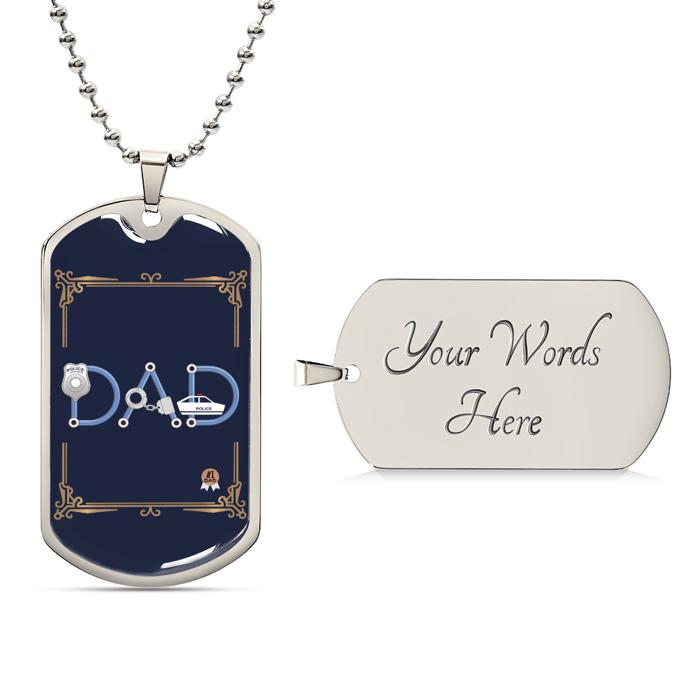 Father gift retirement personalized custom tag