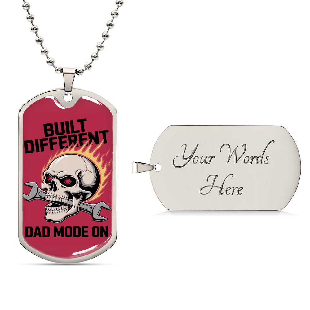 Father gift retirement personalized tag custom necklace fine jewelry